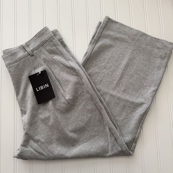 Libin High Waist Wide Leg Cropped Pants - Size 8 - Picture 2 of 5